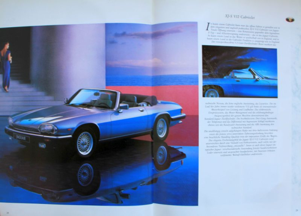 Jaguar Daimler Sedans Coupes Convertibles Modelprogram 1991 Carbrochure (2683)
